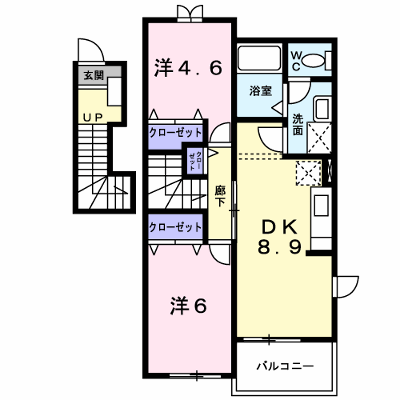 ＦＬｅｕｒ　Ｂ棟 201【管理NO：1-011580602-02010】 ★家具家電は申し込み後に搬入します★ ★2026年09月中旬入居可能★の物件画像