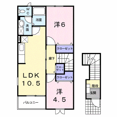 ファミーユＢ 201【管理NO：1-012282702-02010】 ★家具家電は申し込み後に搬入します★ ★2026年09月中旬入居可能★の物件画像