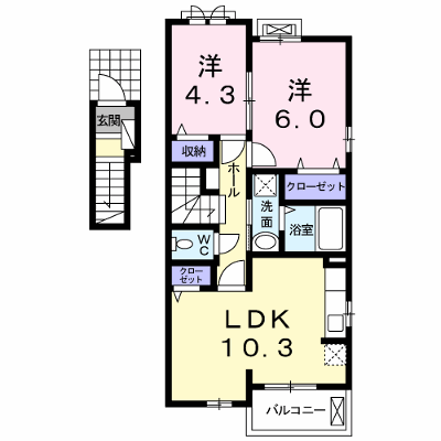 スカイヒルフィオーレ 201【管理NO：1-022796501-02010】 ★家具家電は申し込み後に搬入します★ ★2026年09月下旬入居可能★の物件画像