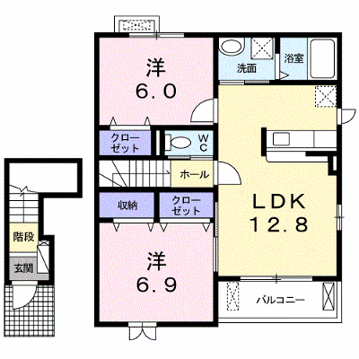 アルエット 204【管理NO：1-020242401-02040】 ★家具家電は申し込み後に搬入します★ ★2026年09月上旬入居可能★の物件画像