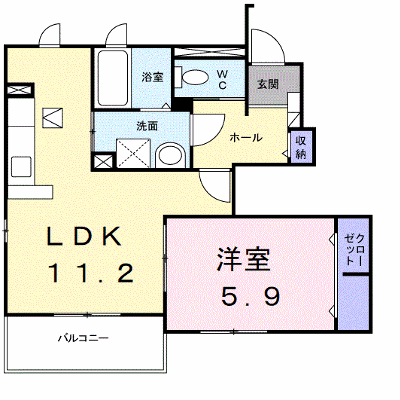 さくらヒルズ霞台　弐番館 102【管理NO：1-014340302-01020】 ★家具家電は申し込み後に搬入します★ ★2026年08月下旬入居可能★の物件画像