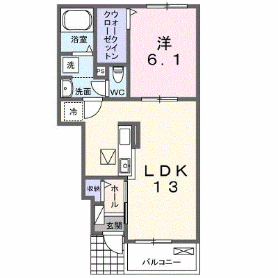 ラ　テール　ミー 104【管理NO：1-023412001-01040】 ★家具家電は申し込み後に搬入します★ ★2026年09月上旬入居可能★の物件画像