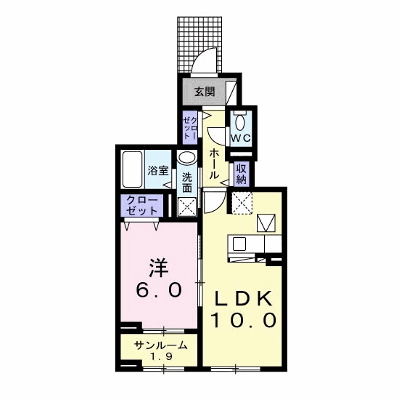 モナコⅠ 102【管理NO：1-026966201-01020】 ★家具家電は申し込み後に搬入します★ ★2026年09月中旬入居可能★の物件画像
