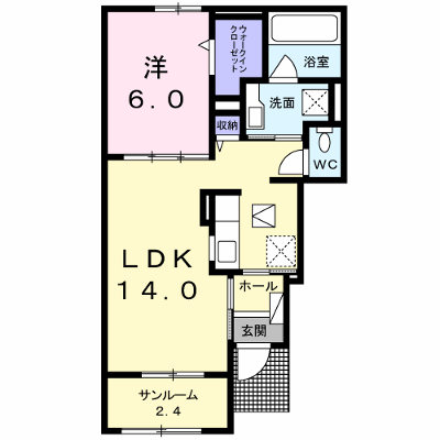 ヴィラ　エクセレント 102【管理NO：1-023709701-01020】 ★家具家電は申し込み後に搬入します★ ★2026年09月上旬入居可能★の物件画像