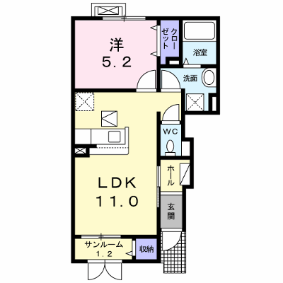 プレッソ 102【管理NO：1-024921801-01020】 ★家具家電は申し込み後に搬入します★ ★2026年09月上旬入居可能★の物件画像