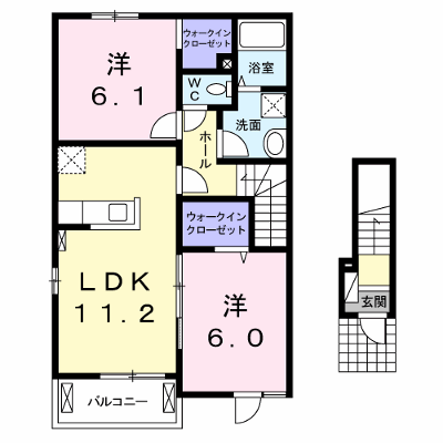 エルザⅠ 201【管理NO：1-019246801-02010】 ★家具家電は申し込み後に搬入します★ ★2026年09月下旬入居可能★の物件画像