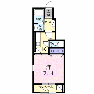 エストレーラ 102【管理NO：1-022085201-01020】 ★家具家電は申し込み後に搬入します★の物件画像