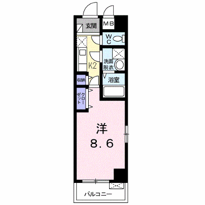 メゾン　ド　サクラ 201【管理NO：1-016587101-02010】 ★家具家電は申し込み後に搬入します★ ★2026年08月下旬入居可能★の物件画像