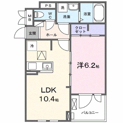 コニリオ　フェリーチェ 103【管理NO：1-028351401-01030】 ★家具家電は申し込み後に搬入します★の物件画像