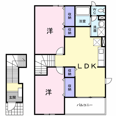 ドムス・アミーゴⅠ 203【管理NO：1-010048001-02030】 ★家具家電は申し込み後に搬入します★ ★2026年09月下旬入居可能★の物件画像