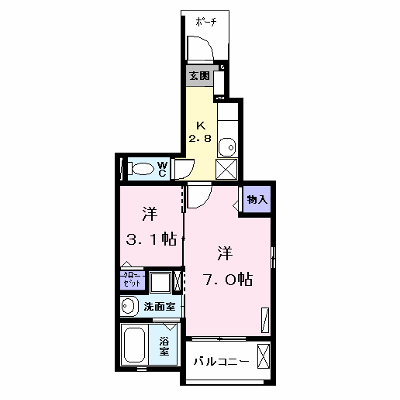 ソル　アランテ 101【管理NO：1-024193901-01010】 ★家具家電は申し込み後に搬入します★の物件画像