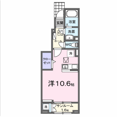 クラシオン小泉 103【管理NO：1-027115801-01030】 ★家具家電は申し込み後に搬入します★ ★2026年09月中旬入居可能★の物件画像