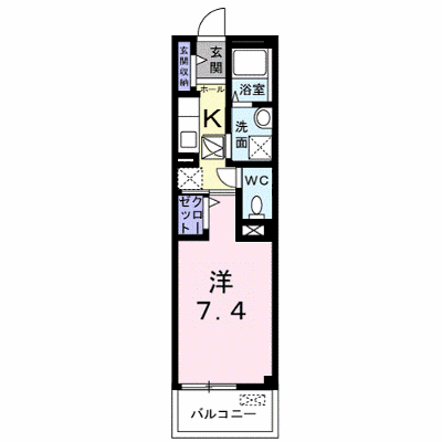 プラシ－ド桜 104【管理NO：1-017511901-01040】 ★家具家電は申し込み後に搬入します★の物件画像