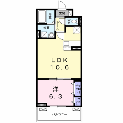 プレッソ・ロートⅣ 204【管理NO：1-026484501-02040】 ★家具家電は申し込み後に搬入します★ ★2026年09月上旬入居可能★の物件画像