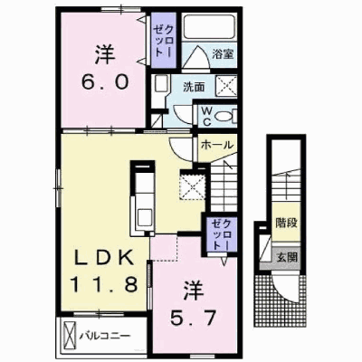 パティオ・プリマベラ 201【管理NO：1-023667801-02010】 ★家具家電は申し込み後に搬入します★ ★2026年09月中旬入居可能★の物件画像