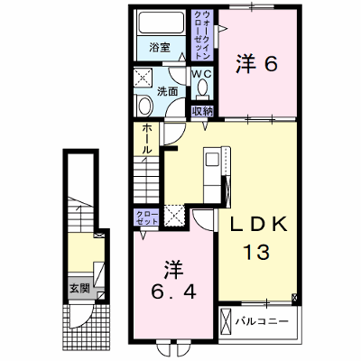 シエロガーデンかつらぎＡ 203【管理NO：1-025504501-02030】 ★家具家電は申し込み後に搬入します★ ★2026年09月上旬入居可能★の物件画像