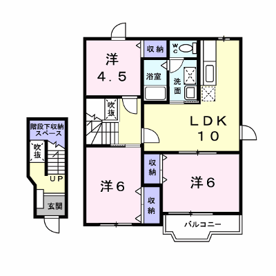 みやび　Ａ棟 201【管理NO：1-012429701-02010】 ★家具家電は申し込み後に搬入します★ ★2026年09月中旬入居可能★の物件画像
