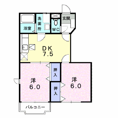 クレメント余戸Ａ 102【管理NO：1-011569601-01020】 ★家具家電は申し込み後に搬入します★ ★2026年09月中旬入居可能★の物件画像