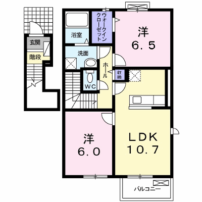 カーム・セイ　Ⅱ 201【管理NO：1-017388902-02010】 ★家具家電は申し込み後に搬入します★ ★2026年09月中旬入居可能★の物件画像