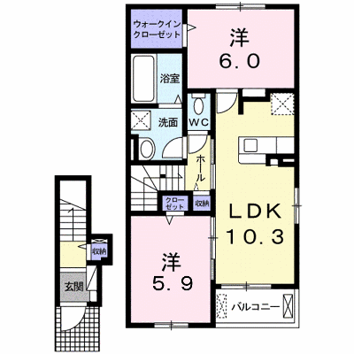ドウェル　ハイドランジャ　Ｂ 203【管理NO：1-025314702-02030】 ★家具家電は申し込み後に搬入します★ ★2026年09月上旬入居可能★の物件画像