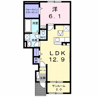 コンフォール　Ａ 102【管理NO：1-024430101-01020】 ★家具家電は申し込み後に搬入します★ ★2026年09月中旬入居可能★の物件画像
