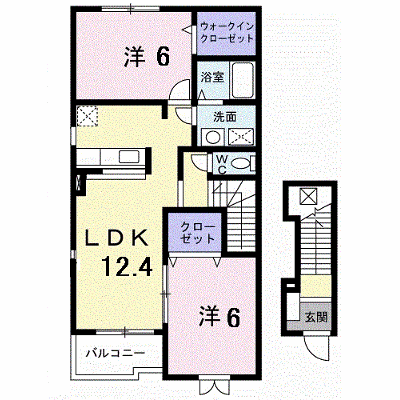 アプリコット　Ｃ 201【管理NO：1-016983603-02010】 ★家具家電は申し込み後に搬入します★ ★2026年10月中旬入居可能★の物件画像