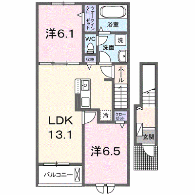 グリーンガーデン　Ⅲ 202【管理NO：1-028706902-02020】 ★家具家電は申し込み後に搬入します★ ★2027年01月下旬入居可能★の物件画像
