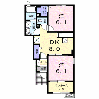 アルカンシエル 104【管理NO：1-021668201-01040】 ★家具家電は申し込み後に搬入します★ ★2026年10月中旬入居可能★の物件画像