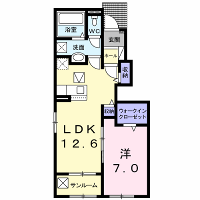 ＡＫＡＮＥ 106【管理NO：1-026307301-01050】 ★家具家電は申し込み後に搬入します★ ★2026年09月上旬入居可能★の物件画像