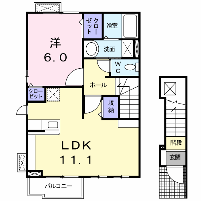 プラージュ・ミディ 201【管理NO：1-016826101-02010】 ★家具家電は申し込み後に搬入します★ ★2026年10月上旬入居可能★の物件画像