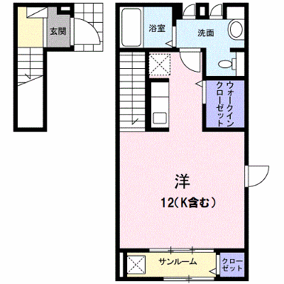 サニーテラス 201【管理NO：1-021782901-02010】 ★家具家電は申し込み後に搬入します★の物件画像