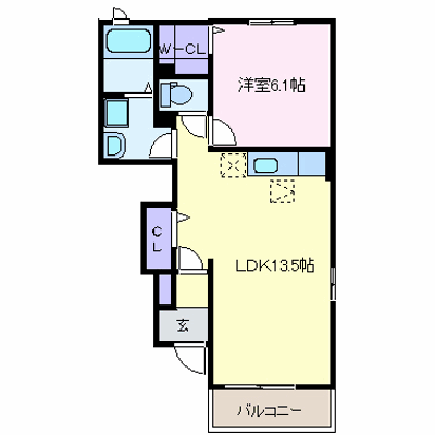 ＣｌｅａｒＷａｔｅｒ 104【管理NO：1-016174701-01040】 ★家具家電は申し込み後に搬入します★の物件画像