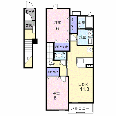 グレース・ガーデンⅢ 201【管理NO：1-013046303-02010】 ★家具家電は申し込み後に搬入します★ ★2026年09月下旬入居可能★の物件画像