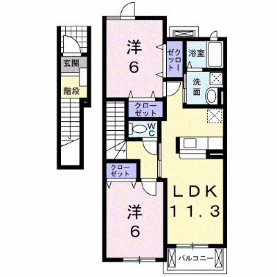 エイトホークス４番館 203【管理NO：1-014019302-02030】 ★家具家電は申し込み後に搬入します★ ★2026年08月下旬入居可能★の物件画像