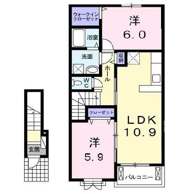 ブライトヒルズⅡ 205【管理NO：1-022538301-02040】 ★家具家電は申し込み後に搬入します★ ★2026年10月上旬入居可能★の物件画像