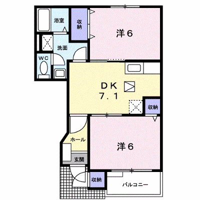 バーシアフリー　Ａ 101【管理NO：1-010742201-01010】 ★家具家電は申し込み後に搬入します★の物件画像