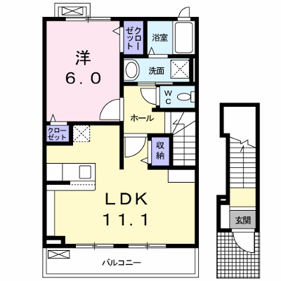 Ｆａｉｒｙ 202【管理NO：1-018068501-02020】 ★家具家電は申し込み後に搬入します★ ★2026年10月上旬入居可能★の物件画像