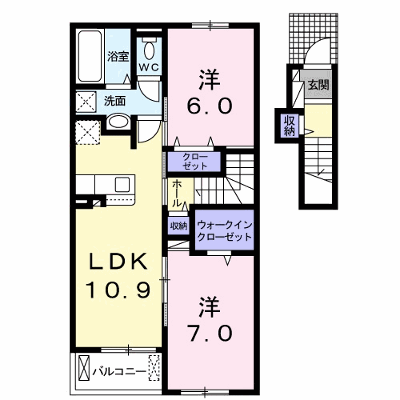 ピュアⅡ 203【管理NO：1-024874502-02030】 ★家具家電は申し込み後に搬入します★ ★2026年10月中旬入居可能★の物件画像