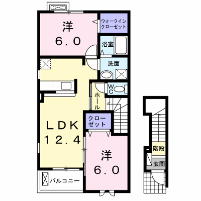 クラール　モデッサ 201【管理NO：1-016548201-02010】 ★家具家電は申し込み後に搬入します★ ★2026年08月下旬入居可能★の物件画像