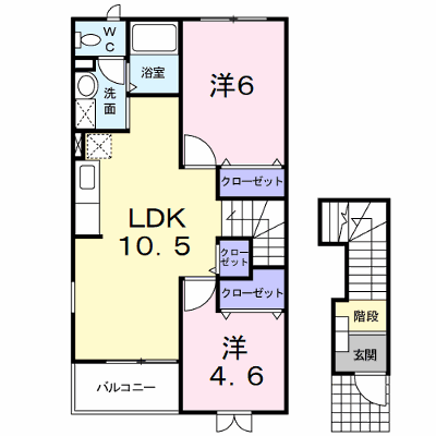エレガンシアＡ 201【管理NO：1-012535201-02010】 ★家具家電は申し込み後に搬入します★ ★2026年11月上旬入居可能★の物件画像