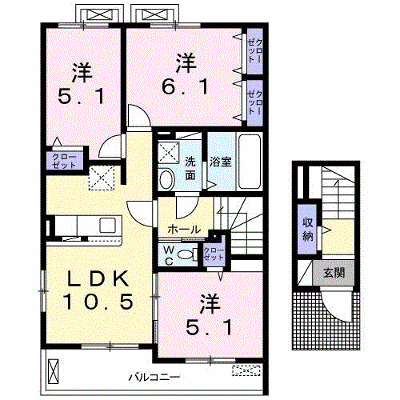 Ｒｅｎｎｙ　ｖｉｌｌａｇｅ 201【管理NO：1-024694201-02010】 ★家具家電は申し込み後に搬入します★ ★2026年11月上旬入居可能★の物件画像