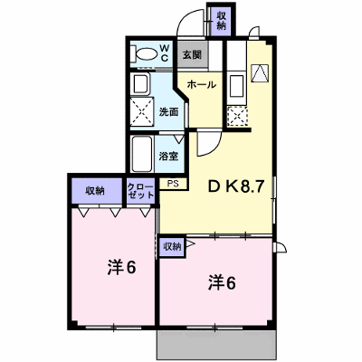 ラフィネ　Ａ 101【管理NO：1-009799601-01010】 ★家具家電は申し込み後に搬入します★の物件画像