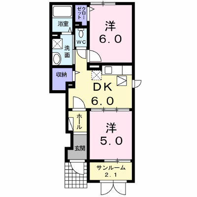 マジカルハイツ　１ 103【管理NO：1-017188001-01030】 ★家具家電は申し込み後に搬入します★ ★2026年10月下旬入居可能★の物件画像