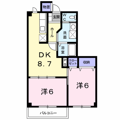 フィオーレ　Ａ 102【管理NO：1-012280201-01020】 ★家具家電は申し込み後に搬入します★ ★2026年10月中旬入居可能★の物件画像