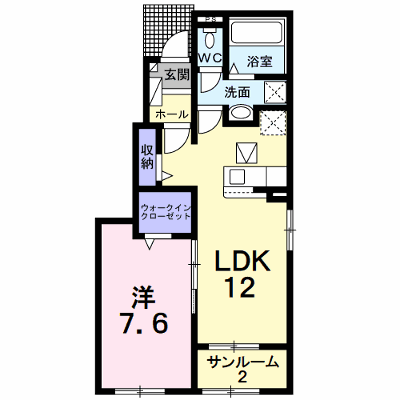 アイリスホーム柿平　Ⅰ 101【管理NO：1-026873001-01010】 ★家具家電は申し込み後に搬入します★の物件画像