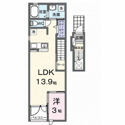 コンフォールＢ 202【管理NO：1-028675401-02020】 ★家具家電は申し込み後に搬入します★の物件画像