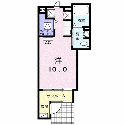 レ・プレジール 101【管理NO：1-022016201-01010】 ★家具家電は申し込み後に搬入します★ ★2026年09月下旬入居可能★の物件画像