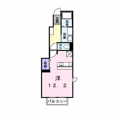 カーサ・リブラⅡ 101【管理NO：1-013450101-01010】 ★家具家電は申し込み後に搬入します★ ★2026年10月上旬入居可能★の物件画像