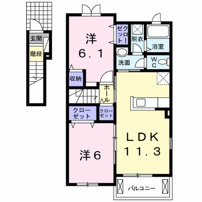 ベルドミール 201【管理NO：1-018402001-02010】 ★家具家電は申し込み後に搬入します★の物件画像