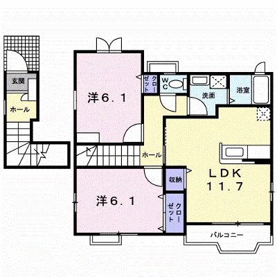 ツインリーフⅡ 201【管理NO：1-014652701-02010】 ★家具家電は申し込み後に搬入します★の物件画像